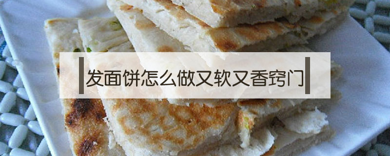 发面饼怎么做又软又香窍门