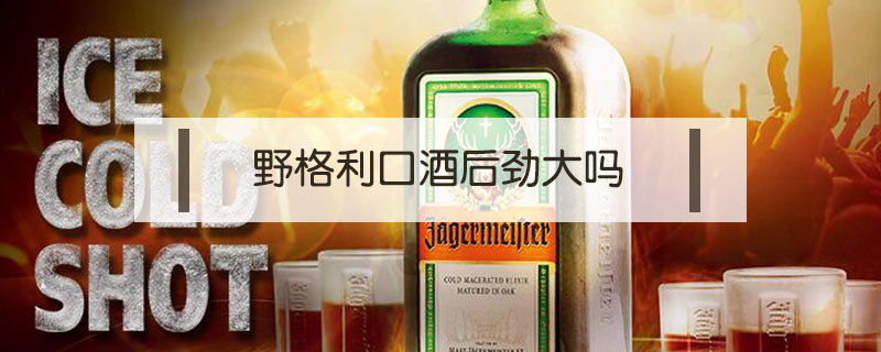 野格利口酒后劲大吗