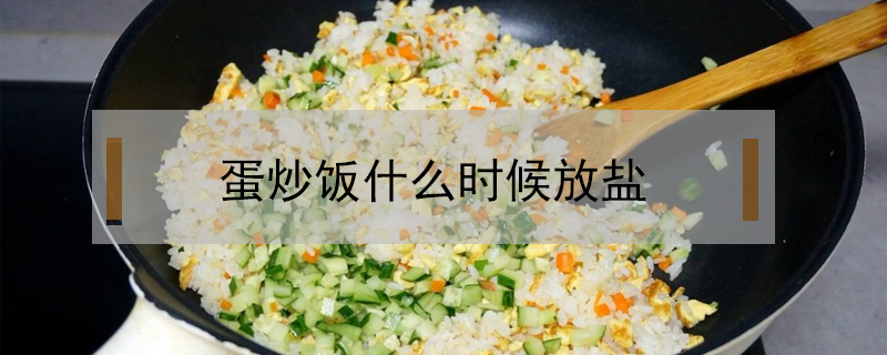 蛋炒饭什么时候放盐