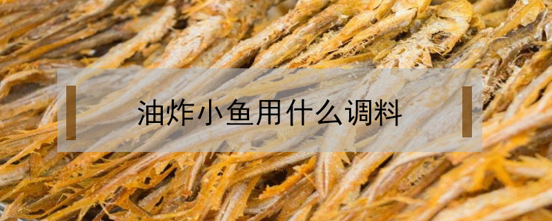 油炸小鱼用什么调料